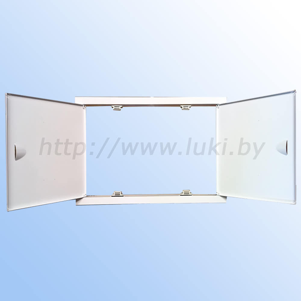 ЛММ 60х60/2 люк металлический с магнитом 2 дверцы