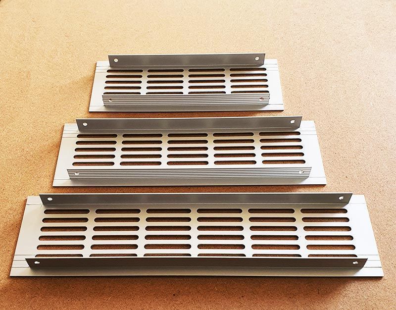 Решетка врезная алюминиевая Artel AL 300x80