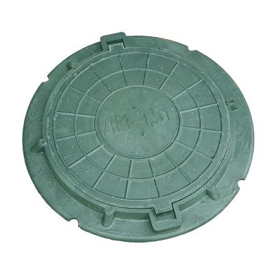 Люк канализационный ЛМ А15-750 зеленый