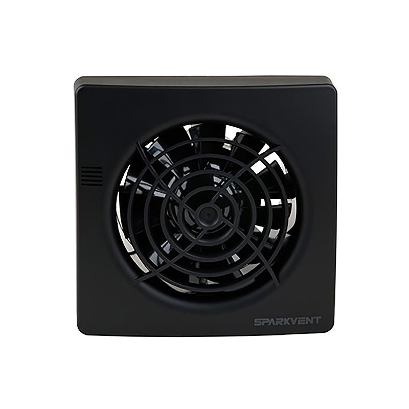 Вентилятор SPARKVENT SM-100 TB, чёрный (ТАЙМЕР)
