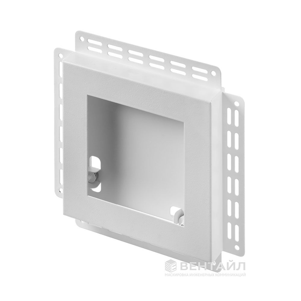 Решетка Вентайл Керамо-М 200x200 под плитку с маяком, белая