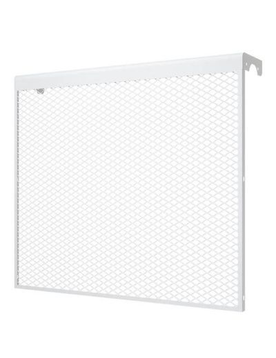 Экран на радиатор металлический, 690x610x140 мм, 7 секции (белый)