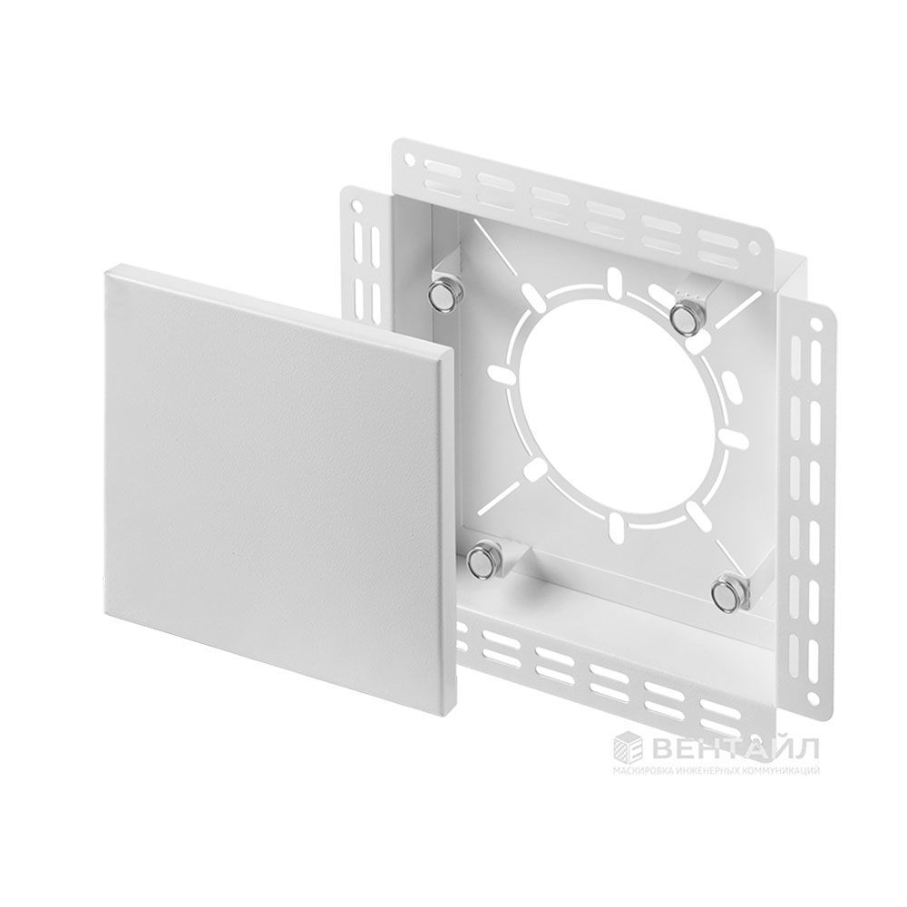 Решетка Вентайл Дизайн-У 240x240 под покраску (белая, D125)