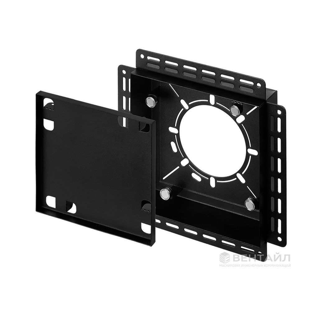 Решетка Вентайл Керамо-УВМ 240x240 под плитку (черная, маяк, D125)