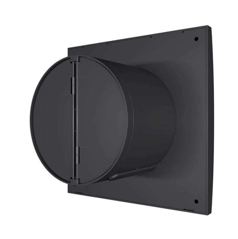 Вентилятор AURA 4C Dark gray metal, 100мм (подшипник, обратный клапан, тихий)