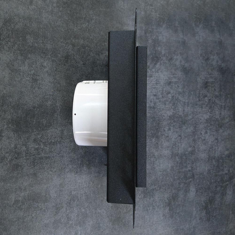 Решетка + вентилятор Keramo-Black 200x200 / STILL-B 100CK (черная)