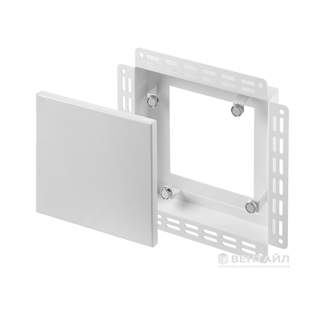 Решетка Вентайл Дизайн 200x200 под покраску, белая