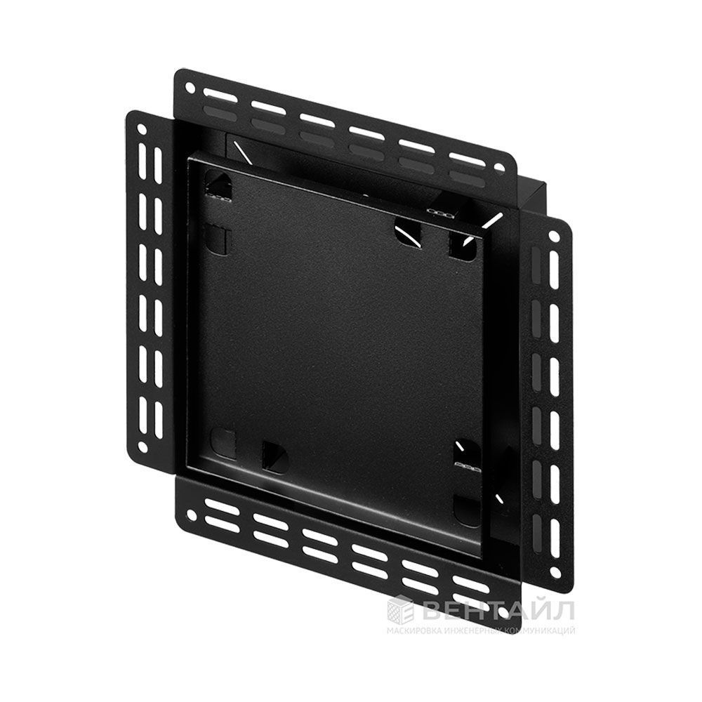 Решетка Вентайл Керамо-У 240x240 под плитку (черная, D125)