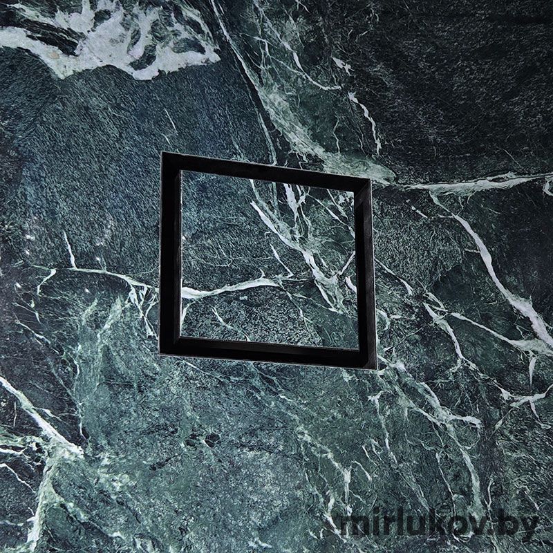 Решетка + вентилятор Keramo-Black 200x200 / STILL-B 100CH (черная, датчик влажности)