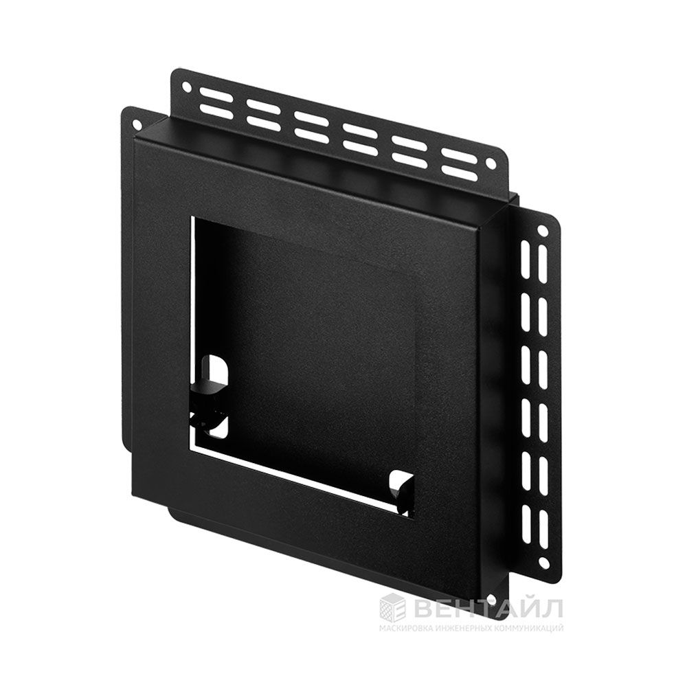 Решетка Вентайл Керамо-М 200x200 под плитку с маяком, черная