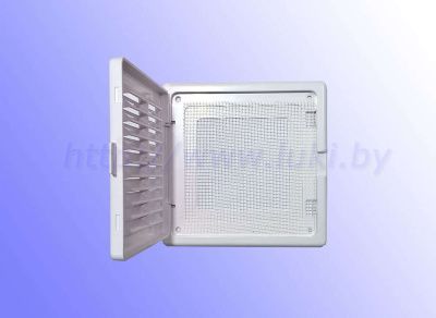 Люк-решетка, накладной пластиковый, Декофот ДФ 150х150