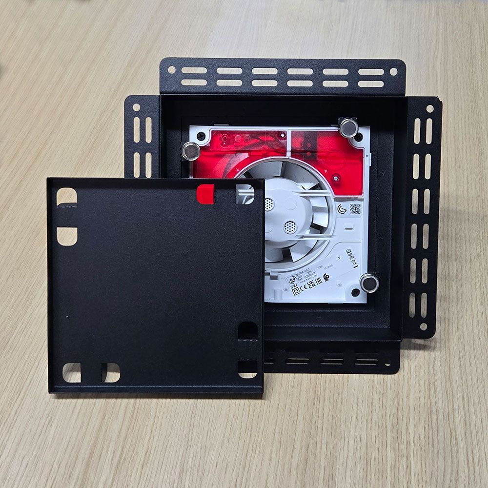 Вентиляционная решетка VRB 240x240 Tile / DECOR 200CR с таймером (черная)