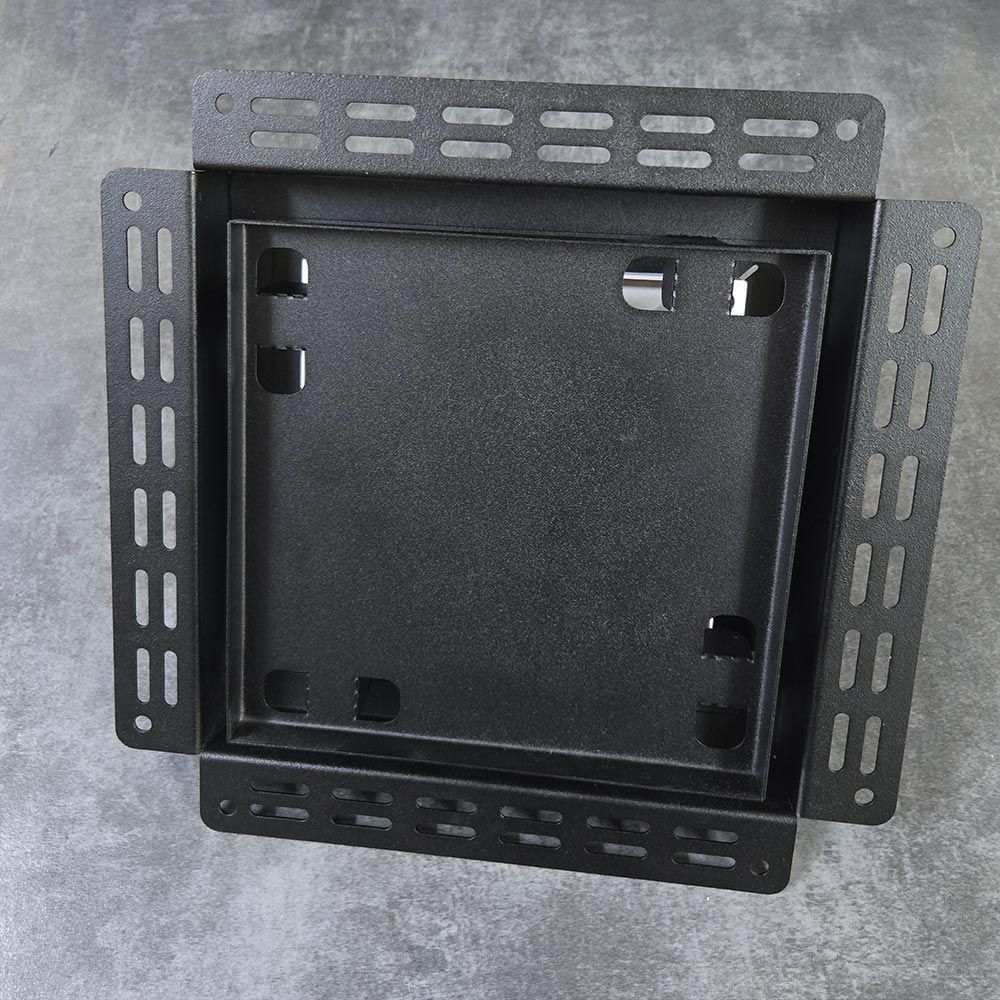 Решетка + вентилятор Keramo-Black 200x200 / STILL-B 100CK (черная)