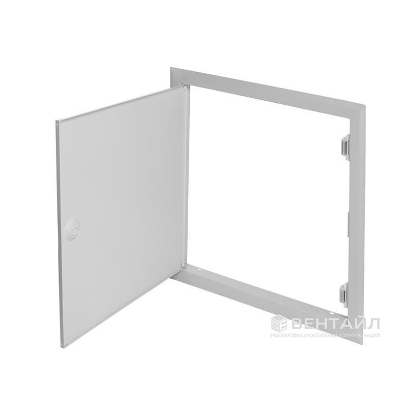 ЛРМ(ПР) 40x60, люк ревизионный металлический с пластиковой ручкой "Универсал"