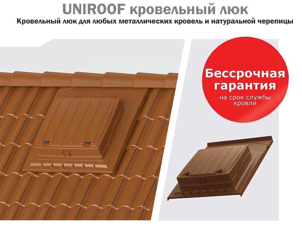 Кровельный люк UNIROOF черный (738852)