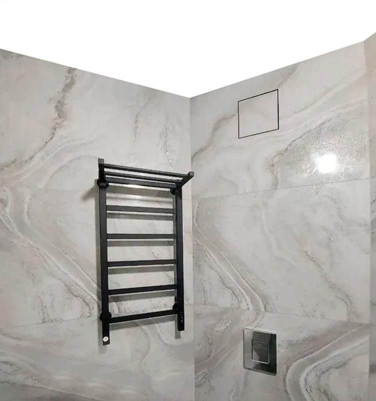 Решетка + вентилятор Keramo Air-Vent Premuim 200х200 D100 (черная, B8)