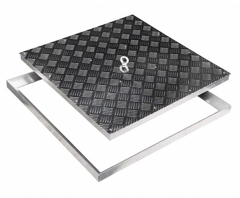 Люк напольный Компакт Лайт 80x80, съемная крышка