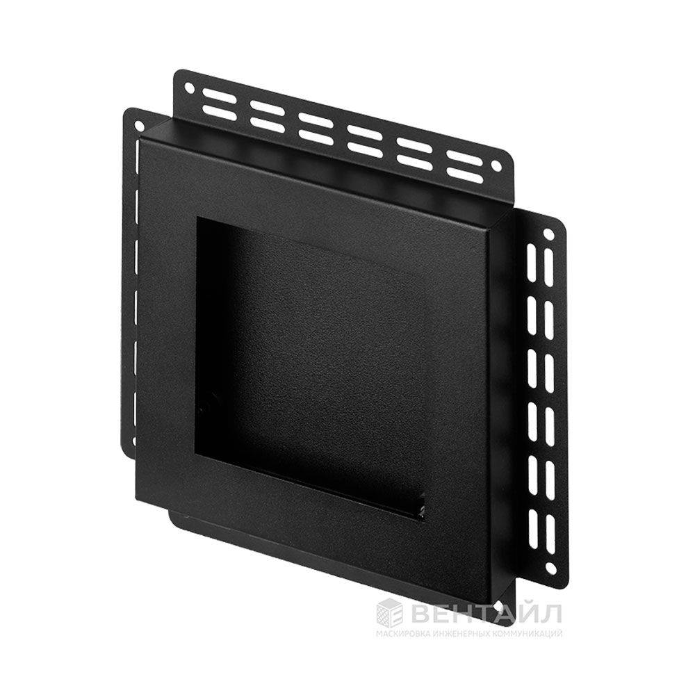 Решетка Вентайл Дизайн 200x200 под покраску, чёрная