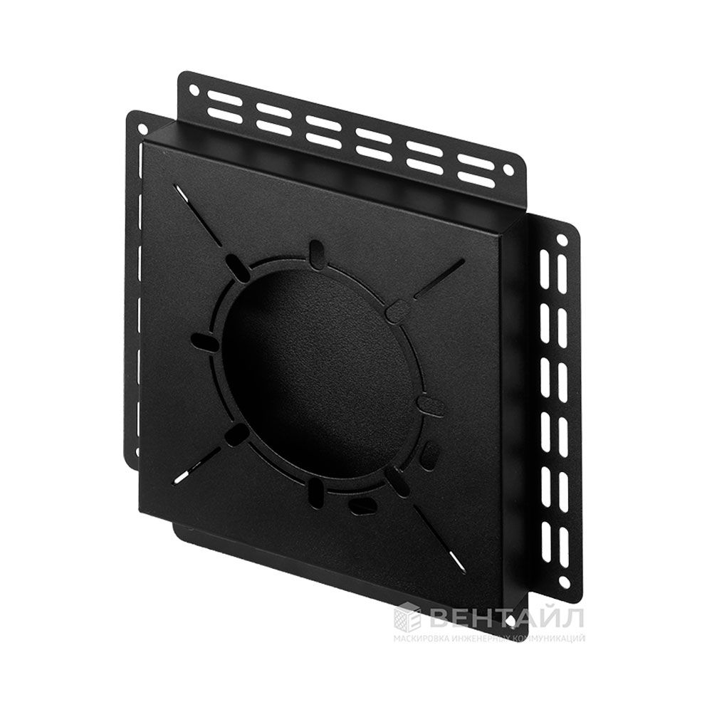 Решетка Вентайл Дизайн-У 240x240 под покраску (чёрная, D125)
