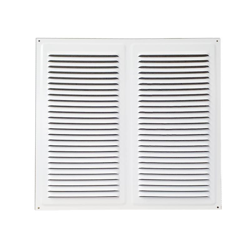 Решетка вентиляционная металлическая 250x250 белая