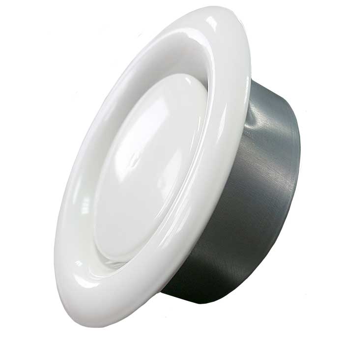 Анемостат металлический универсальный Эра с фланцем ø 150 мм