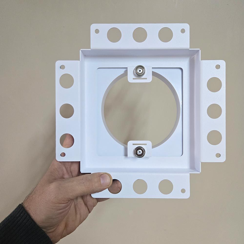 Решетка вентиляционная Plaster Air 170х170 с фланцем D125 белая