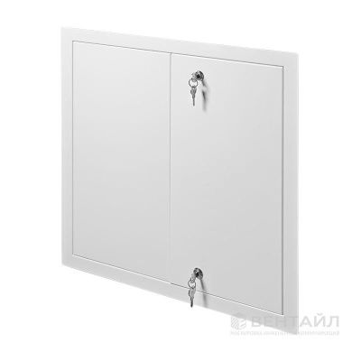 ЛМЗ 100х100 люк металлический замок 2 двери