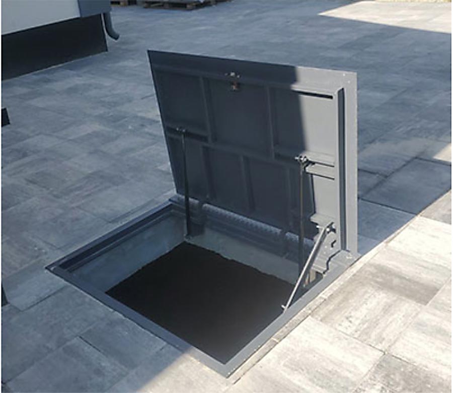 Погребок Техно 80x90П, люк напольный