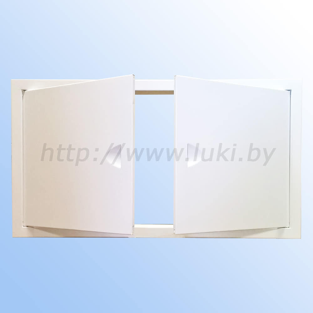 ЛММ 70х80/2 люк металлический с магнитом 2 дверцы