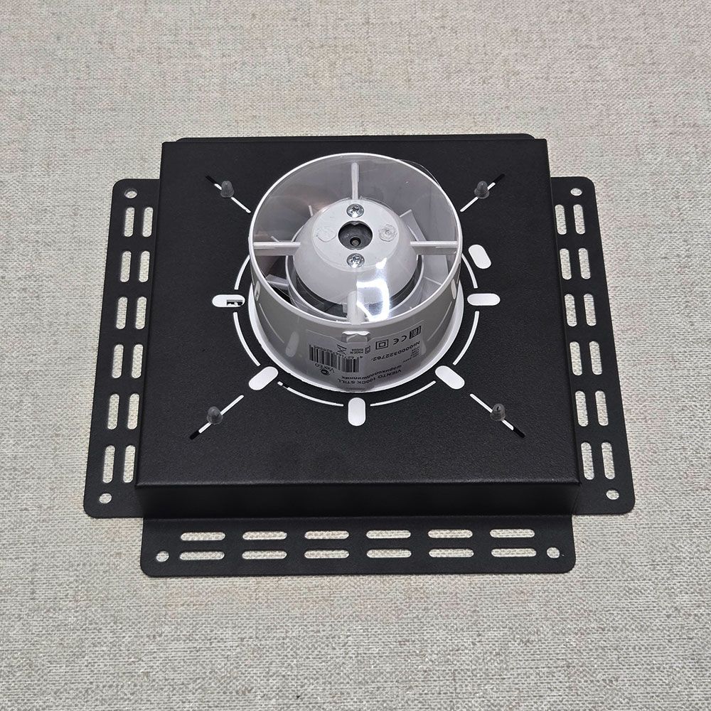 Вентиляционная решетка Design Black 200x200 / STILL-B 100CT с таймером