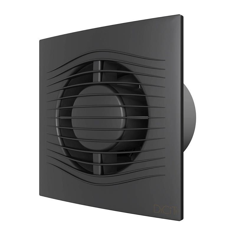 Вентилятор ERA SLIM 4C Dark Gray metal, 160х160 мм Ø100 мм