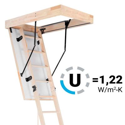 Лестница чердачная Oman Termo 55x110x280