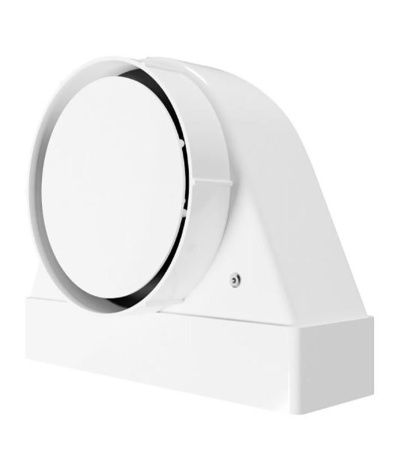 Вентиляционная теневая решетка на магнитах D100 мм с выходом 60х204 мм (620SH10)