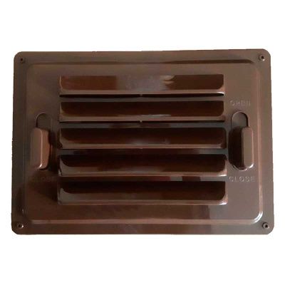 Решетка регулируемая для цоколя 380x270 (коричневая)