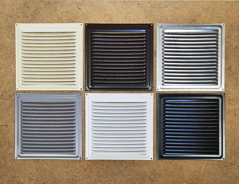 Решетка вентиляционная металлическая 100x100