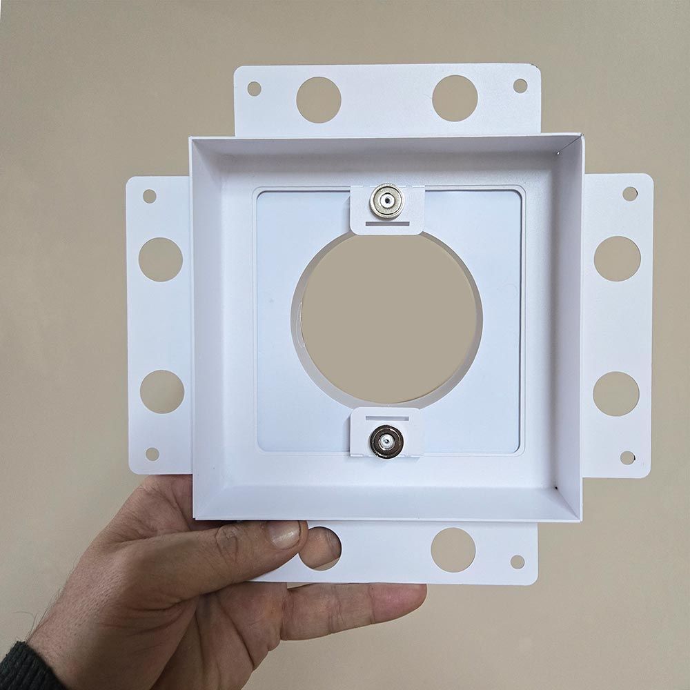 Решетка вентиляционная Keramo Air 170x170 с фланцем D100 белая