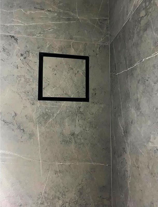 Решетка + вентилятор Keramo Air-Vent Premuim 200х200 D125 (черная, B9)