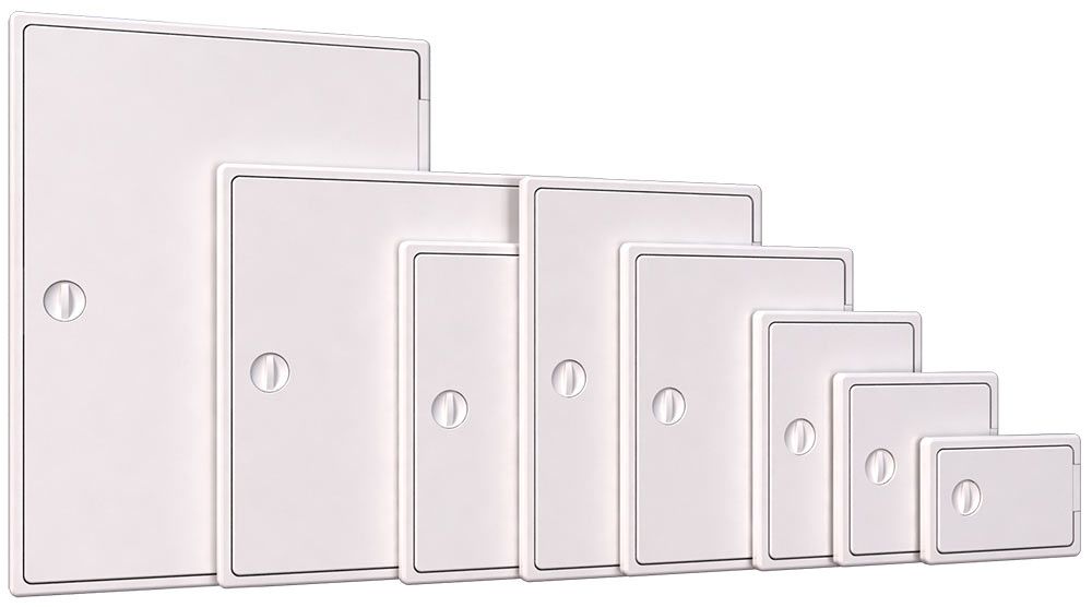 Люк-дверца накладная с ручкой-задвижкой 200x300