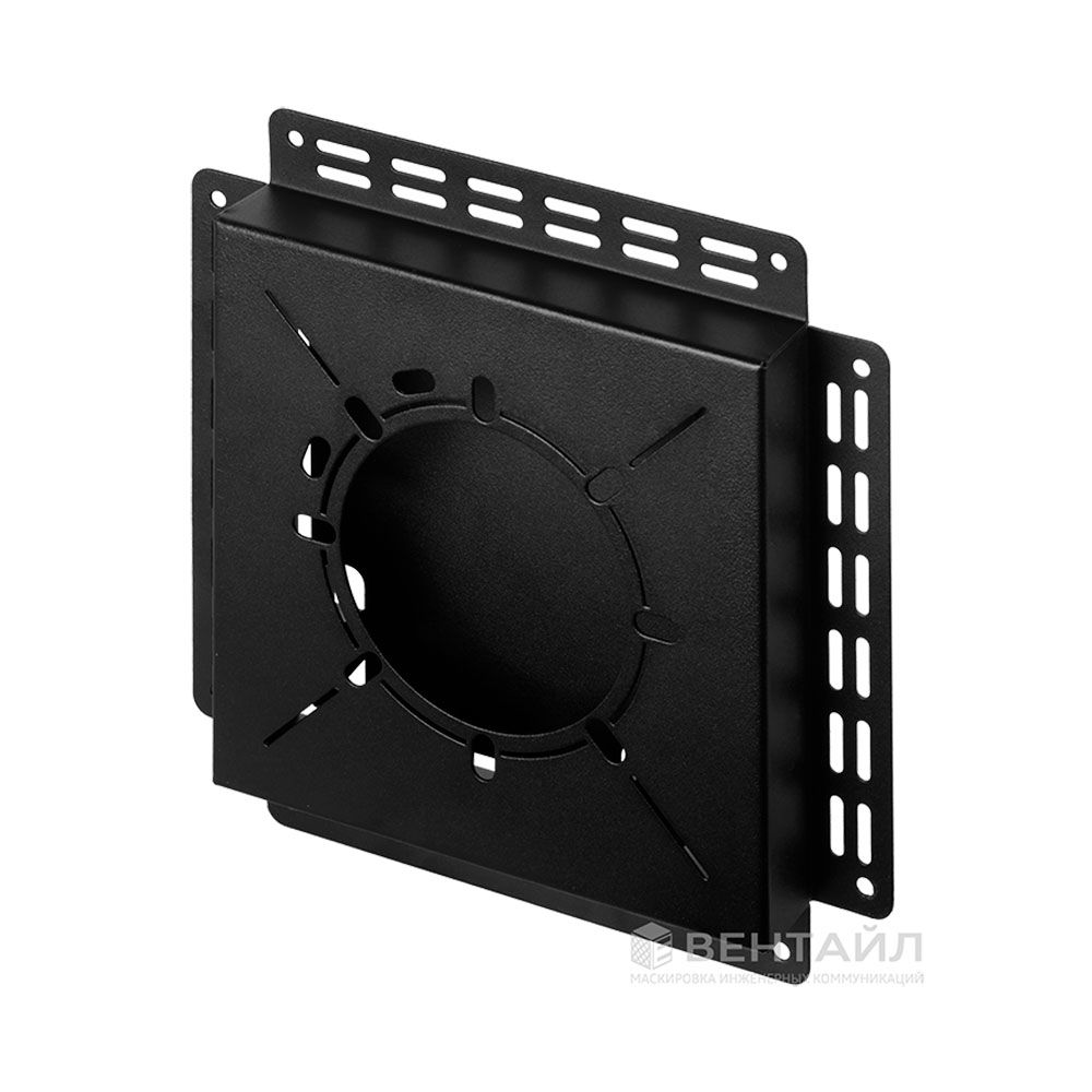 Решетка Вентайл Керамо-У 200x200 под плитку (черная, D100)