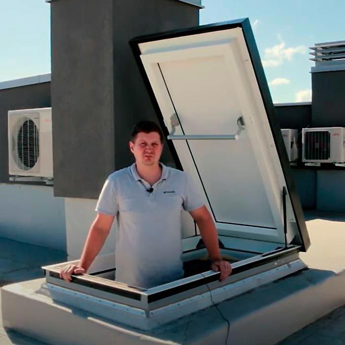 Люк для плоских крыш Fakro DRL 60x120