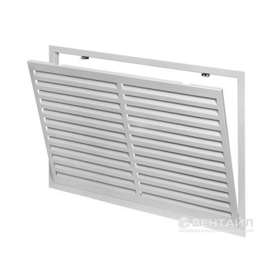 Решетка РМЖР 1200x600 нажимная металлическая с жалюзи для радиатора отопления