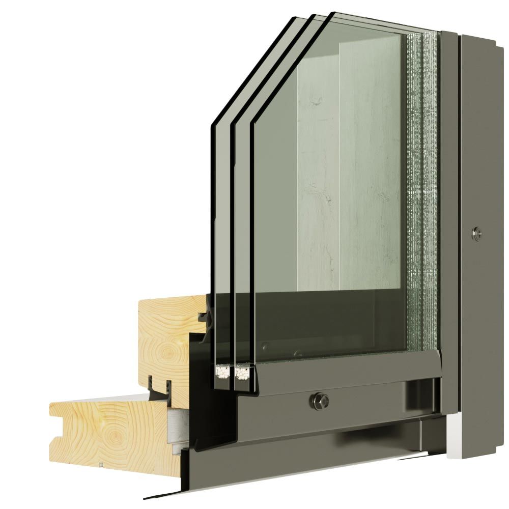 Окно мансардное Aticco 66x118, белое двухкамерное