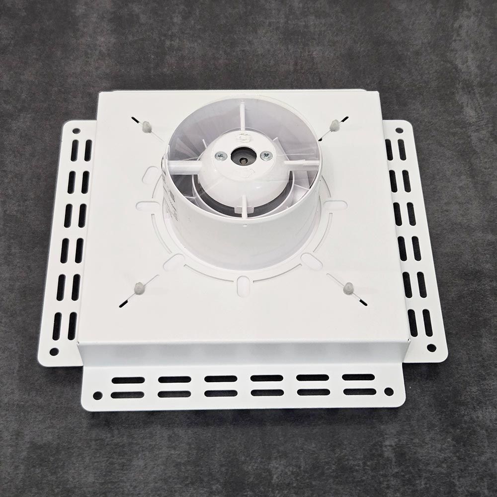 Решетка + вентилятор Keramo-M White 200x200 / STILL-B 100CT (белая, таймер)