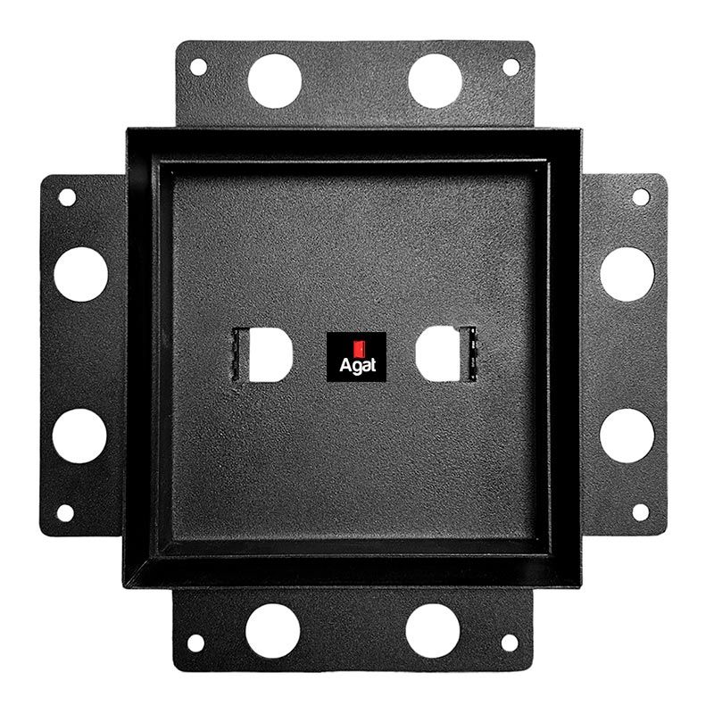 Решетка вентиляционная Keramo Air 170x170 с фланцем D100