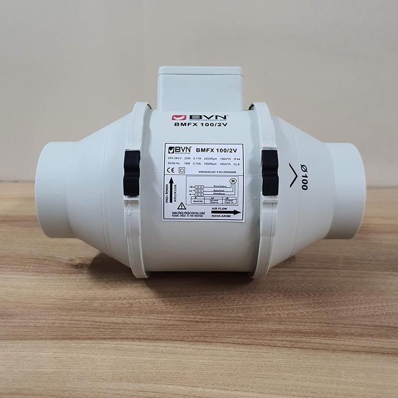 Вентилятор канальный BVN BMFX 100/2V (шумоизолированный)