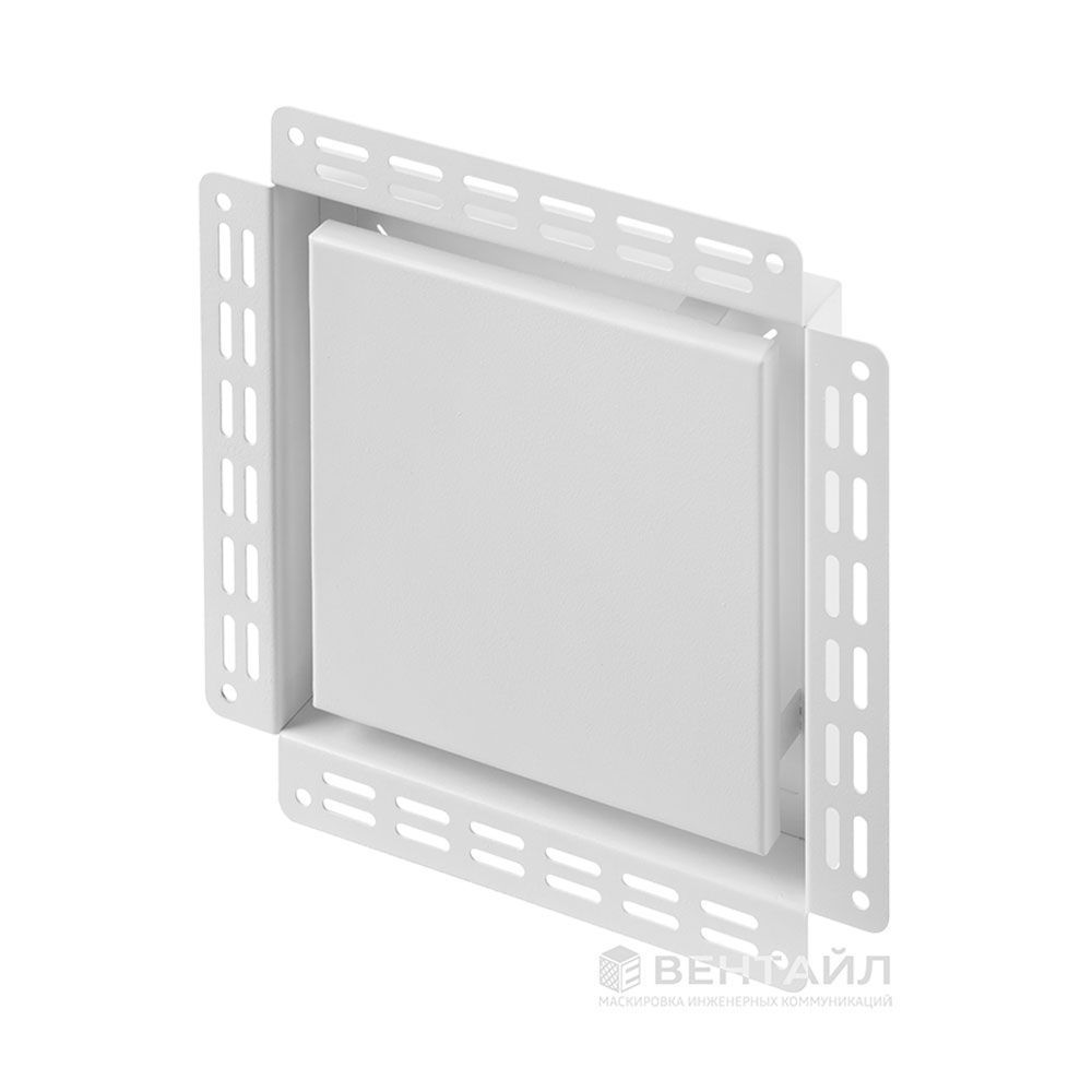 Решетка Вентайл Дизайн-У 240x240 под покраску (белая, D125)