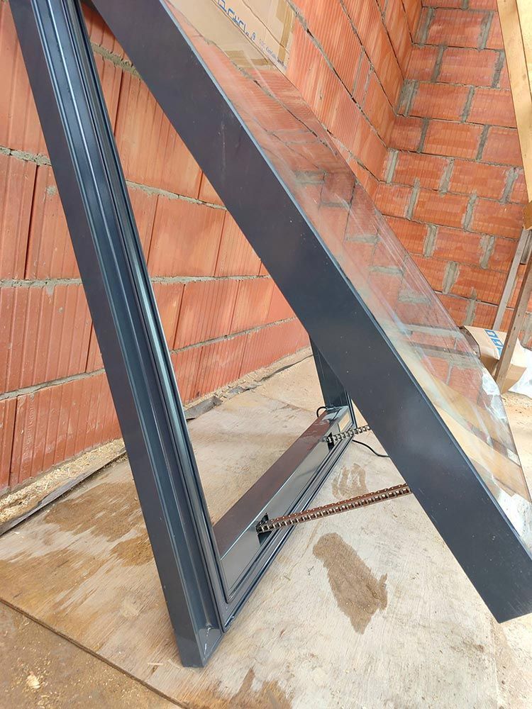 Мансардное окно CitiSky 78x118 Al с электроприводом