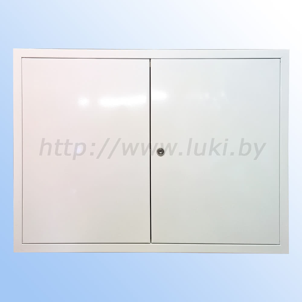 ЛМЗ 70х70/2 люк металлический с замком 2 дверцы