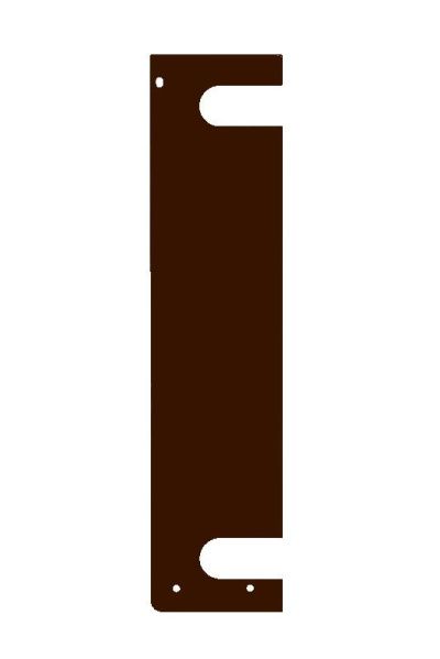 Боковина проходная для экранов РЭС, коричневая