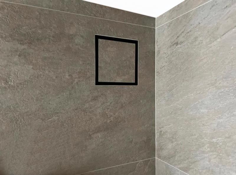 Решетка + вентилятор Keramo Air-Vent 250х250 D150 (черная, B12)